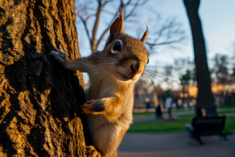 From Park Bench To Tree Top: A Day In The Life Of A City Squirrel