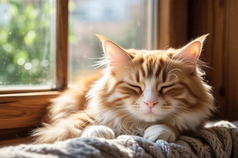 The Cozy Life of an Orange Cat: A Visual Guide